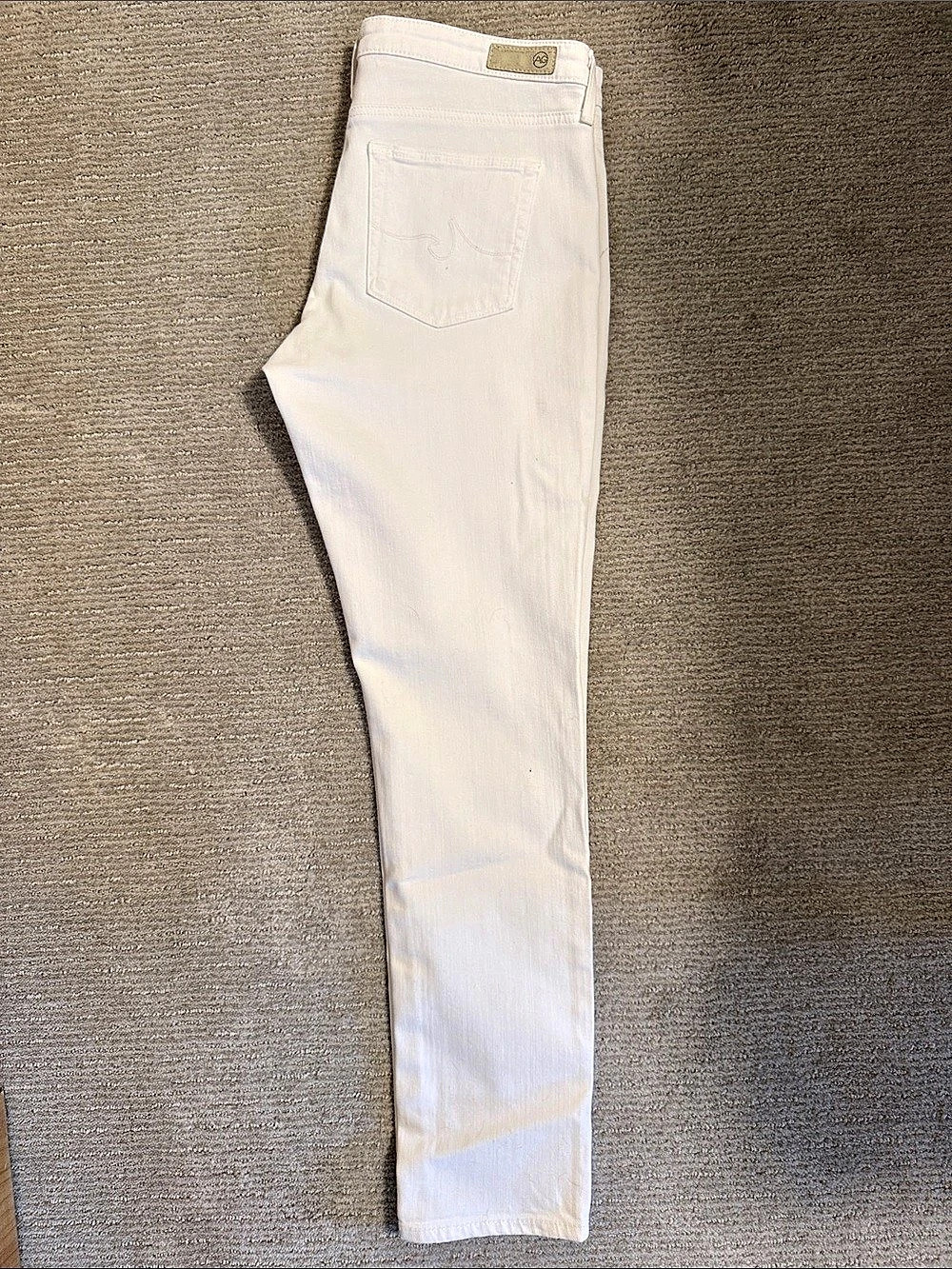 AG The Prima Skinny Jeans in White Like New